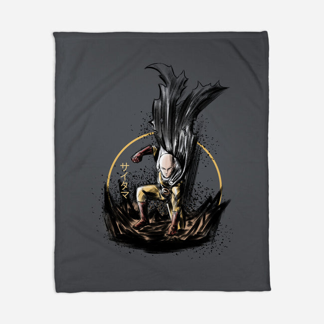 Unstoppable Punch-none fleece blanket-Lorets