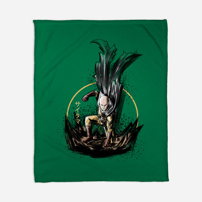 Unstoppable Punch-none fleece blanket-Lorets
