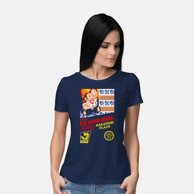 Super Nakatomi Bros-womens basic tee-demonigote