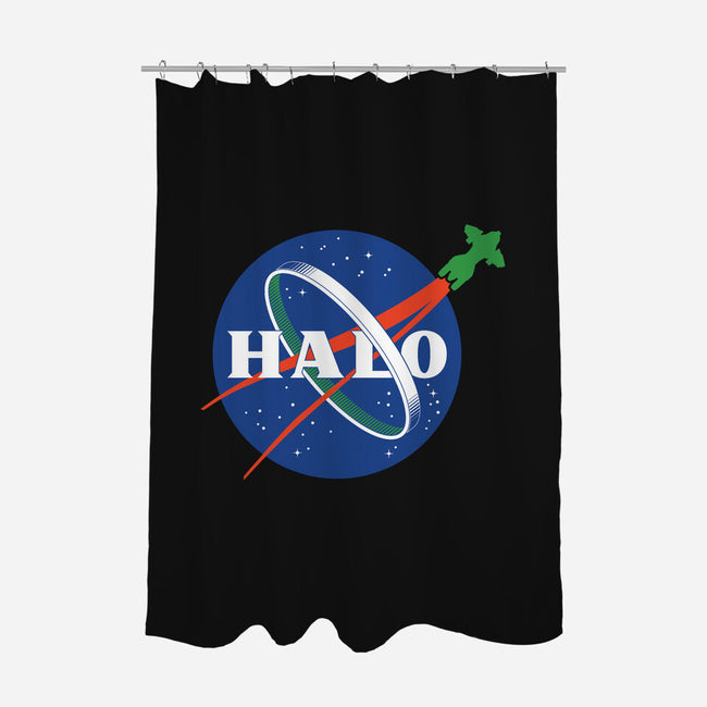The Halo Space Agency-none polyester shower curtain-DCLawrence