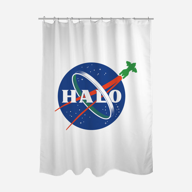 The Halo Space Agency-none polyester shower curtain-DCLawrence