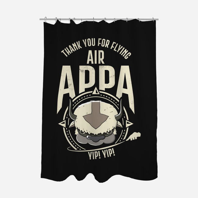 Air Appa-none polyester shower curtain-Wookie Mike
