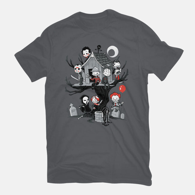 Horror Tree House-mens premium tee-DoOomcat