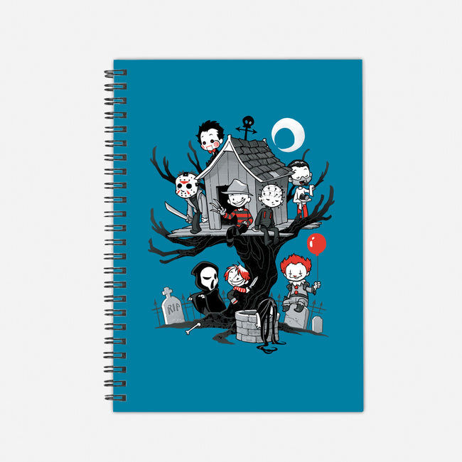 Horror Tree House-none dot grid notebook-DoOomcat