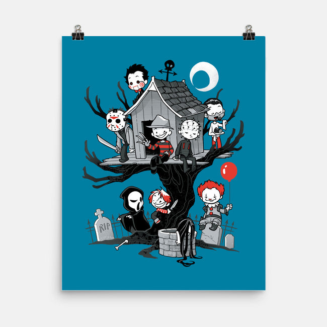Horror Tree House-none matte poster-DoOomcat
