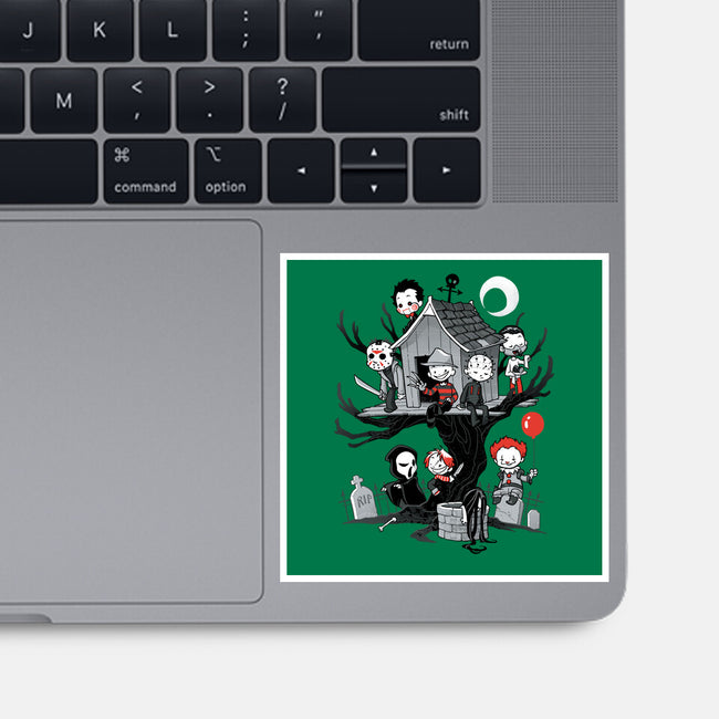 Horror Tree House-none glossy sticker-DoOomcat