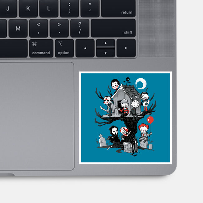 Horror Tree House-none glossy sticker-DoOomcat