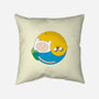 Adventurer Balance-none removable cover w insert throw pillow-Agu Luque