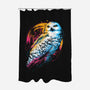 Colorful Owl-none polyester shower curtain-glitchygorilla