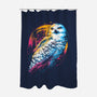 Colorful Owl-none polyester shower curtain-glitchygorilla