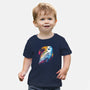 Colorful Owl-baby basic tee-glitchygorilla