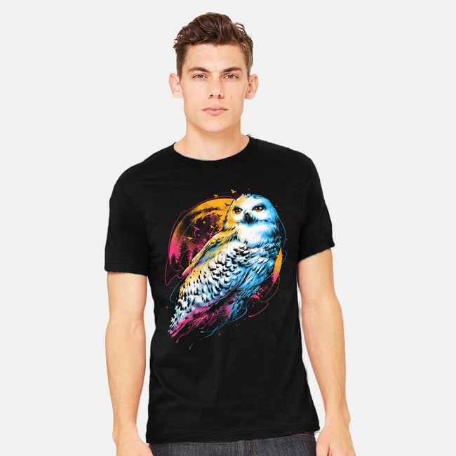Colorful Owl-mens heavyweight tee-glitchygorilla