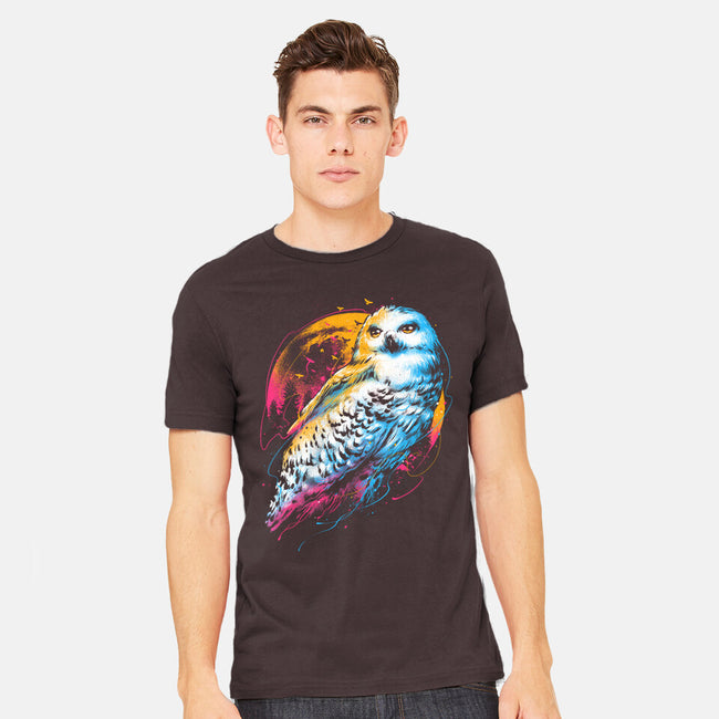 Colorful Owl-mens heavyweight tee-glitchygorilla