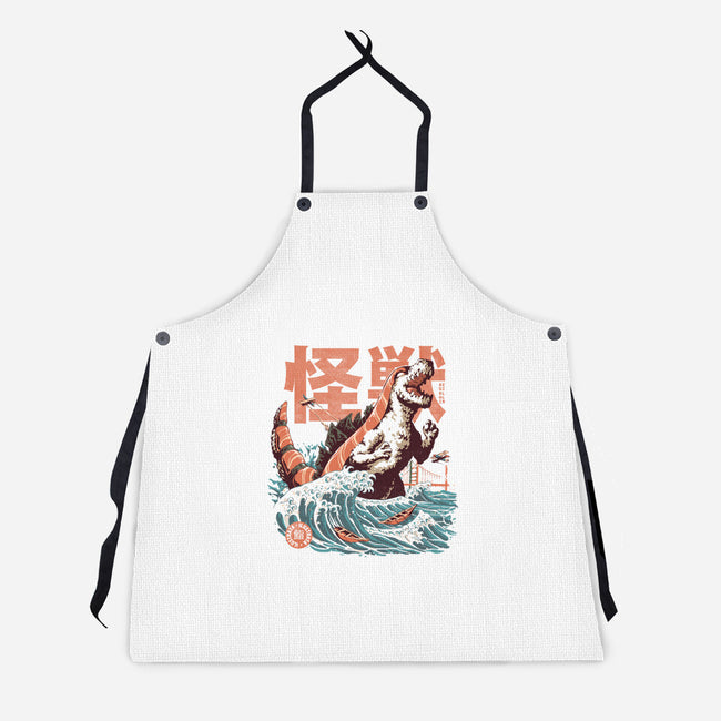 Sushizilla-unisex kitchen apron-ilustrata