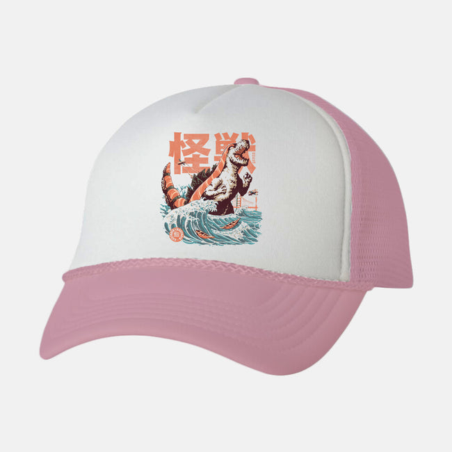 Sushizilla-unisex trucker hat-ilustrata