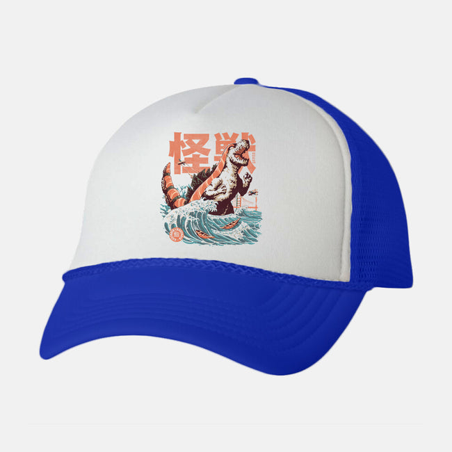Sushizilla-unisex trucker hat-ilustrata