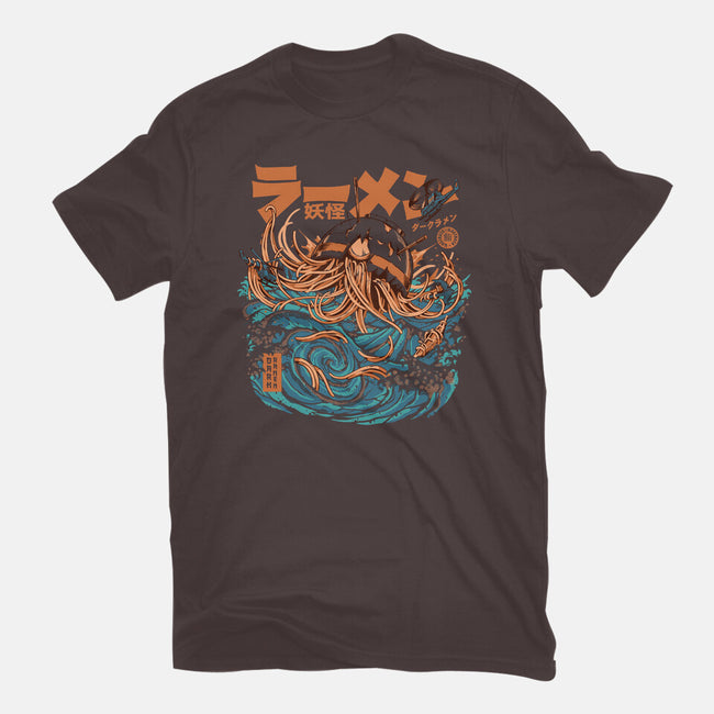 Dark Great Ramen Off Kanagawa-womens fitted tee-ilustrata