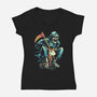 Last Ride-womens v-neck tee-glitchygorilla