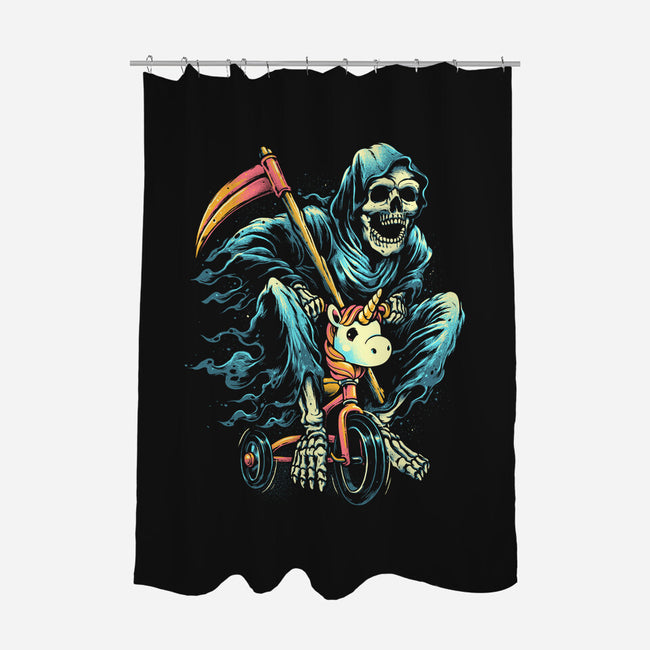 Last Ride-none polyester shower curtain-glitchygorilla