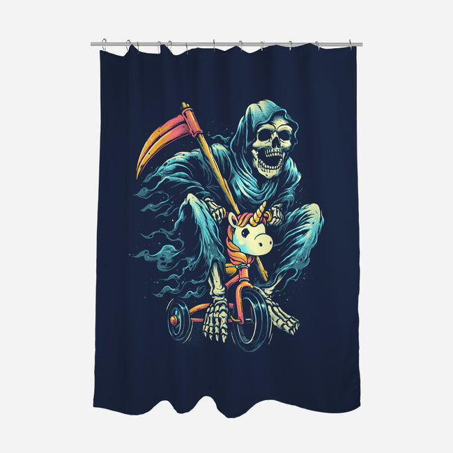 Last Ride-none polyester shower curtain-glitchygorilla