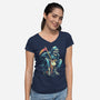 Last Ride-womens v-neck tee-glitchygorilla