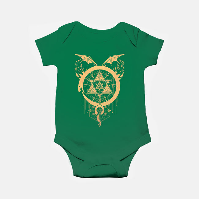 Gilded Snakes of Alchemy-baby basic onesie-icewreath
