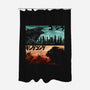 Clash of Kings-none polyester shower curtain-silentOp