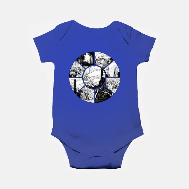Middle Earth-baby basic onesie-fanfabio