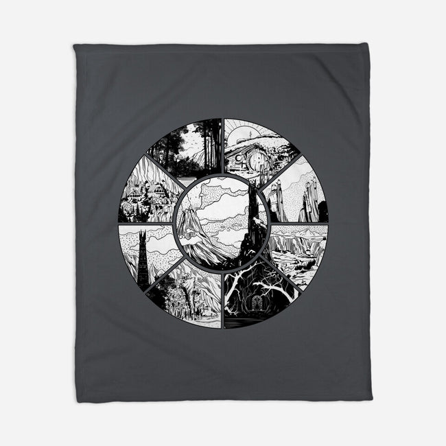 Middle Earth-none fleece blanket-fanfabio