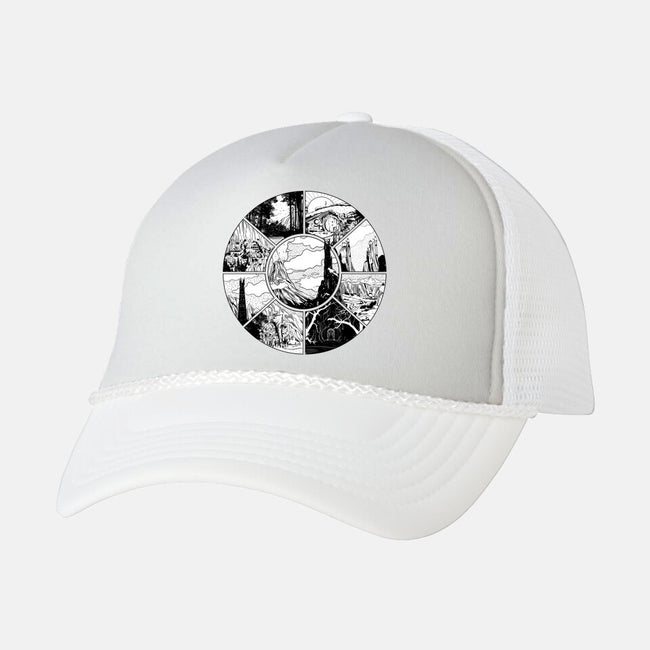 Middle Earth-unisex trucker hat-fanfabio