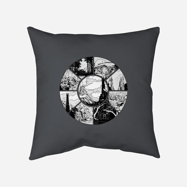 Middle Earth-none removable cover throw pillow-fanfabio