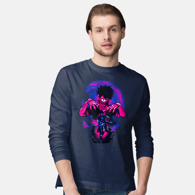 Blue Flame Dabi-mens long sleeved tee-hypertwenty