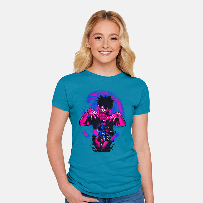 Blue Flame Dabi-womens fitted tee-hypertwenty