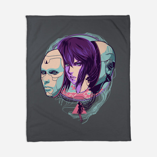 Ghost In the Shell-none fleece blanket-heydale