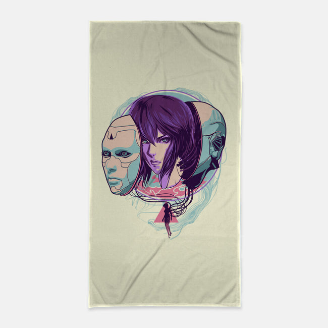 Ghost In the Shell-none beach towel-heydale