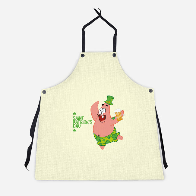 Saint Patrick Star's Day-unisex kitchen apron-nathanielf