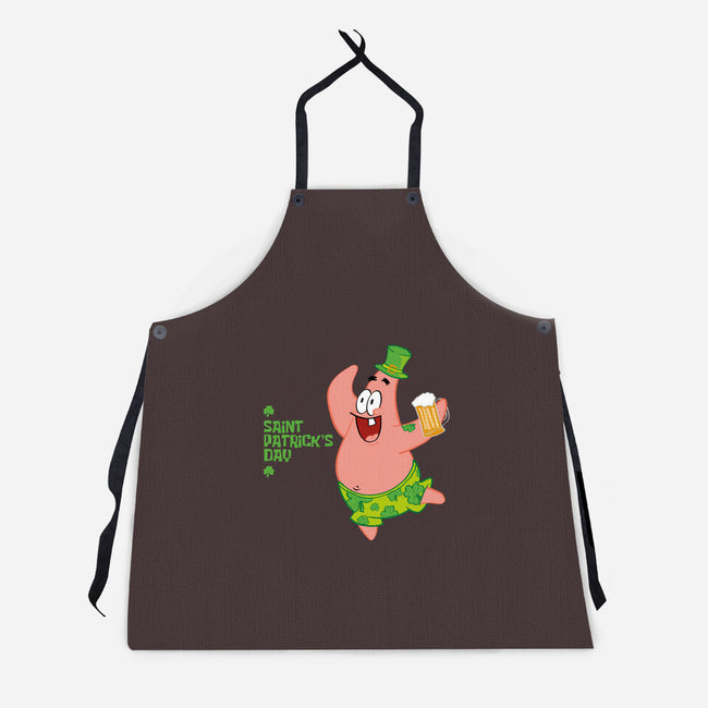 Saint Patrick Star's Day-unisex kitchen apron-nathanielf