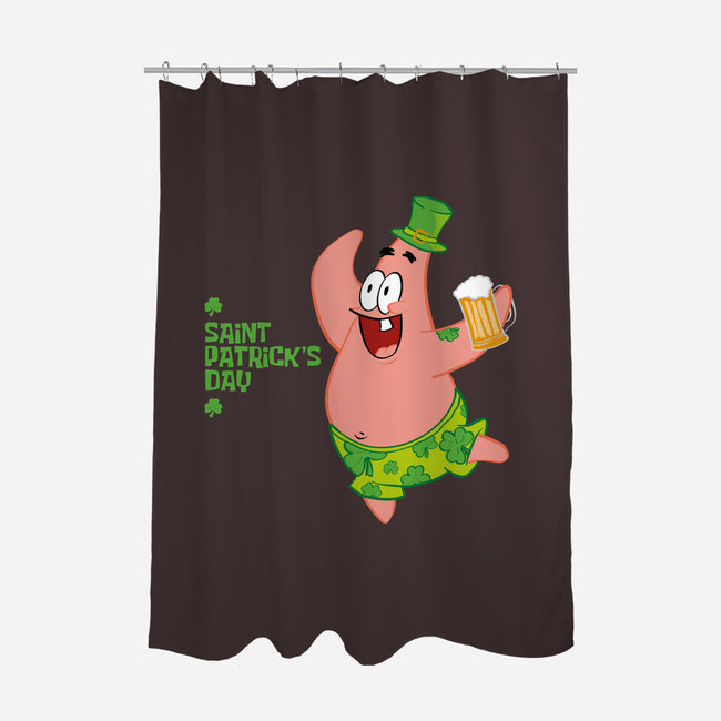 Saint Patrick Star's Day-none polyester shower curtain-nathanielf