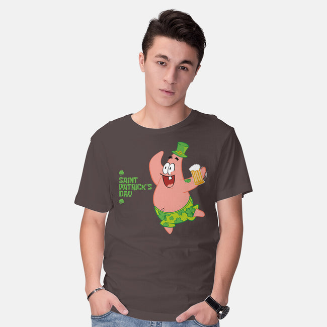 Saint Patrick Star's Day-mens basic tee-nathanielf