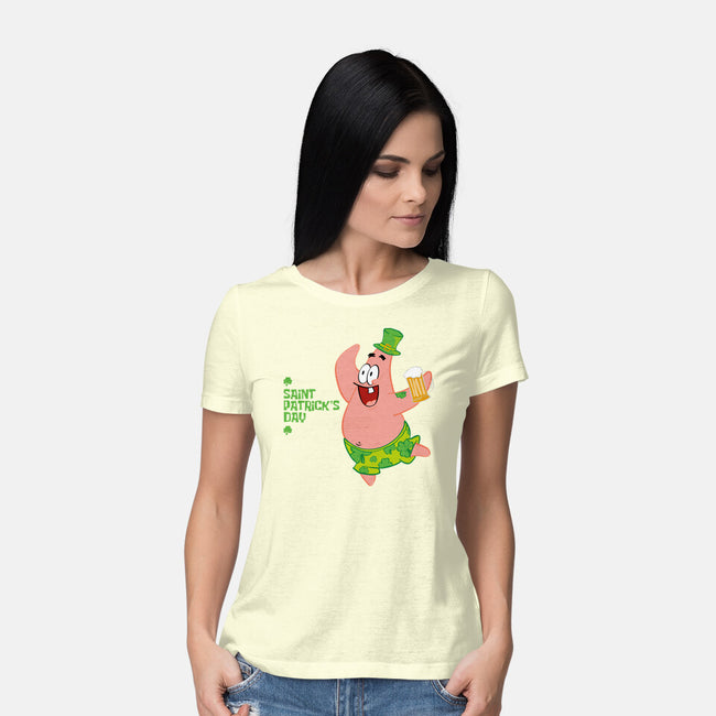 Saint Patrick Star's Day-womens basic tee-nathanielf