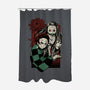 Slayers-none polyester shower curtain-Hafaell