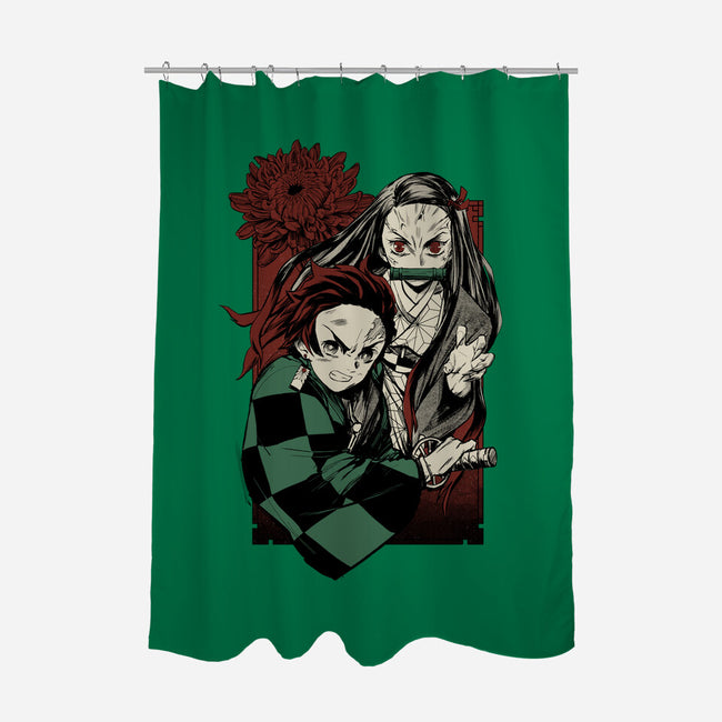 Slayers-none polyester shower curtain-Hafaell