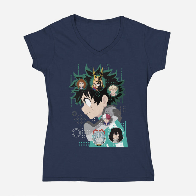 Hero-womens v-neck tee-danielmorris1993