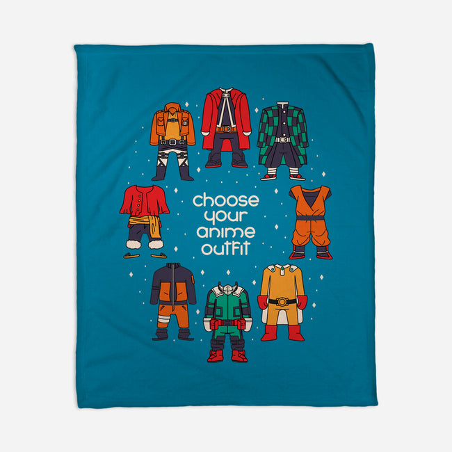 Choose Your Anime Outfit-none fleece blanket-Domii