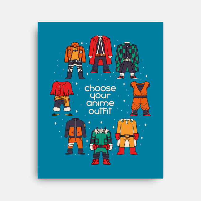 Choose Your Anime Outfit-none stretched canvas-Domii