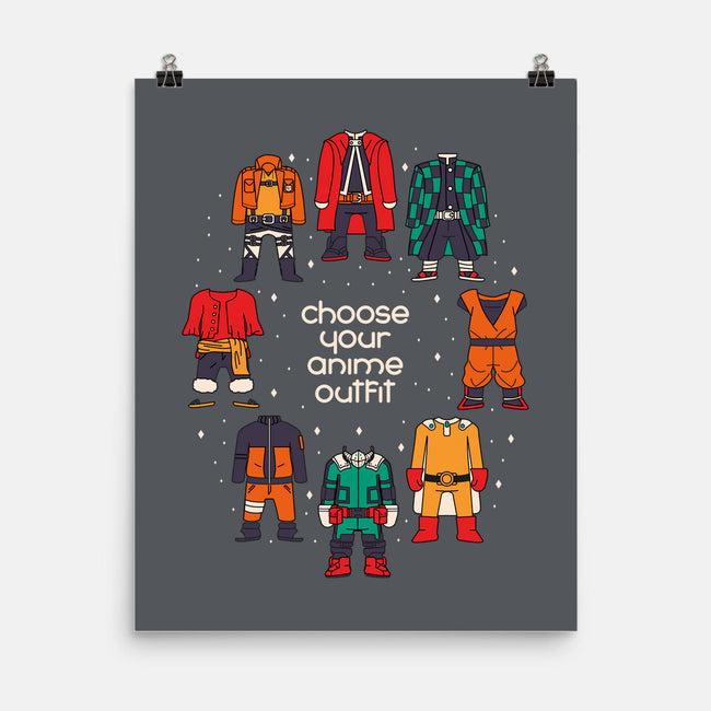 Choose Your Anime Outfit-none matte poster-Domii