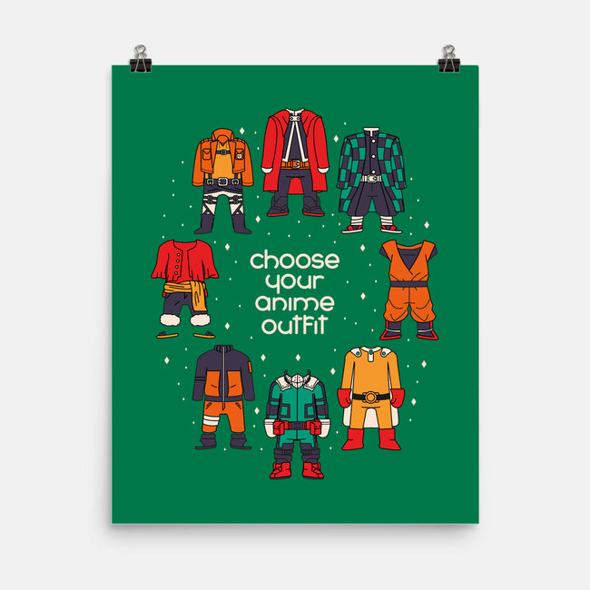Choose Your Anime Outfit-none matte poster-Domii