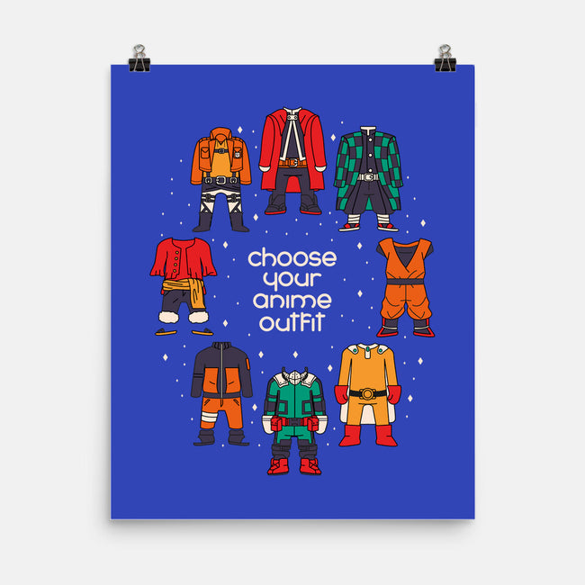 Choose Your Anime Outfit-none matte poster-Domii