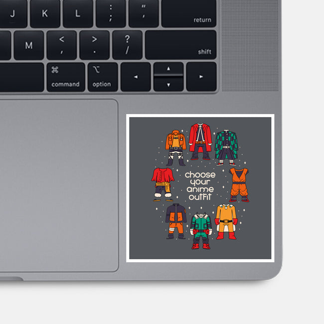 Choose Your Anime Outfit-none glossy sticker-Domii