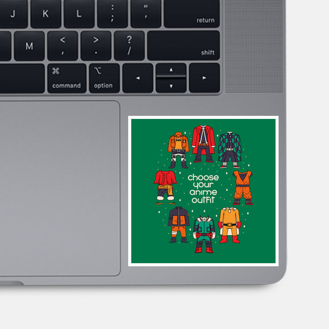 Choose Your Anime Outfit-none glossy sticker-Domii